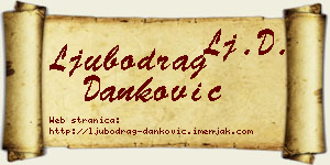 Ljubodrag Danković vizit kartica
